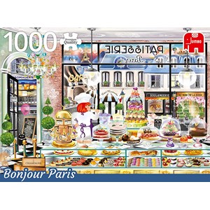 Jumbo (18807) - "Bonjour Paris" - 1000 Teile Puzzle