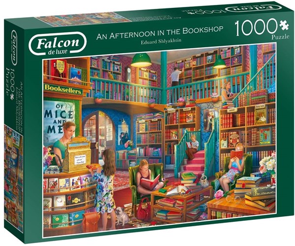 Falcon (11267) - Eduard Shlyakhtin: "Afternoon at The Bookshop" - 1000 Teile Puzzle