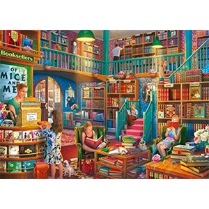 Falcon (11267) - Eduard Shlyakhtin: "Afternoon at The Bookshop" - 1000 Teile Puzzle