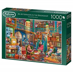 Falcon (11267) - Eduard Shlyakhtin: "Afternoon at The Bookshop" - 1000 Teile Puzzle