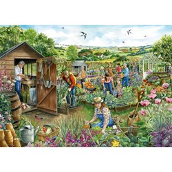 Falcon (11265) - Fiona Osbaldstone: "Down at The Allotment" - 1000 Teile Puzzle