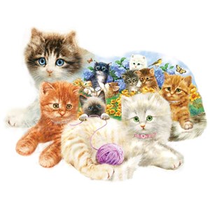 SunsOut (95958) - Greg Giordano: "A Litter of Kittens" - 1000 Teile Puzzle