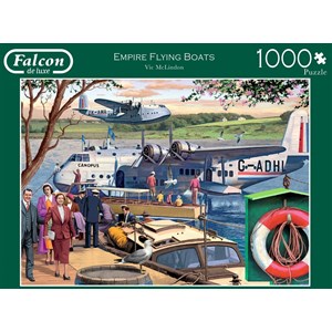 Falcon (11194) - Victor McLindon: "Flugzeuge am See" - 1000 Teile Puzzle