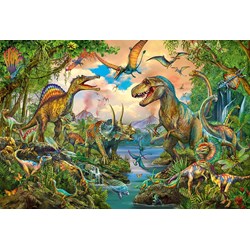 Schmidt Spiele (56332) - "Wilde Dinos" - 150 Teile Puzzle