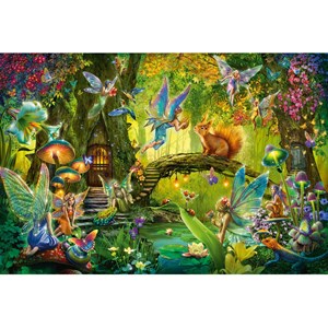 Schmidt Spiele (56333) - "Feen im Wald, inklusive Feenstab" - 200 Teile Puzzle