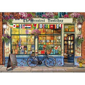 Schmidt Spiele (59604) - Garry Walton: "Verträumter Buchladen" - 1000 Teile Puzzle