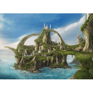 Schmidt Spiele (59610) - Nadegda Mihailova: "Insel der Wasserfälle" - 1000 Teile Puzzle