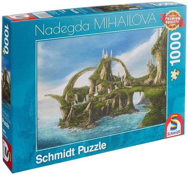 Schmidt Spiele (59610) - Nadegda Mihailova: "Insel der Wasserfälle" - 1000 Teile Puzzle