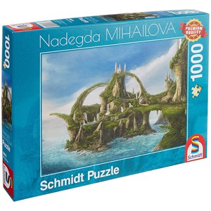 Schmidt Spiele (59610) - Nadegda Mihailova: "Insel der Wasserfälle" - 1000 Teile Puzzle