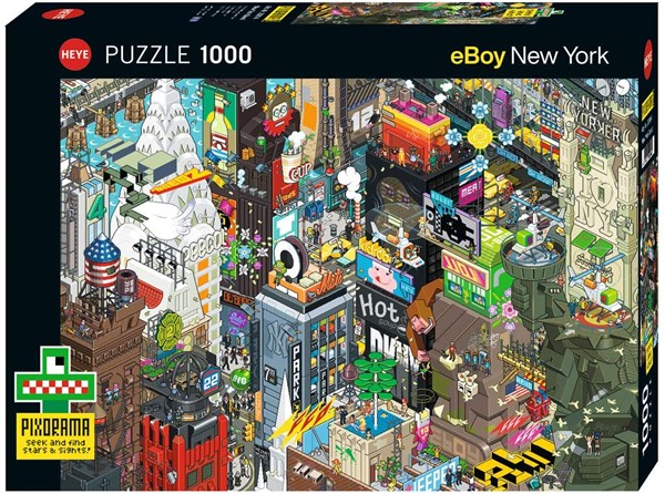 Heye (29914) - eBoy: "New York Quest" - 1000 Teile Puzzle