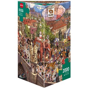 Heye (29926) - Doro Göbel: "Street Parade" - 2000 Teile Puzzle
