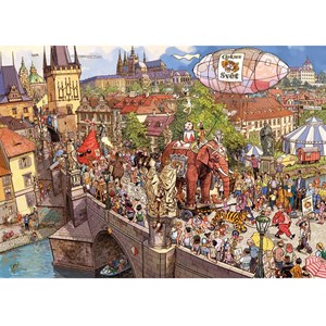 Heye (29926) - Doro Göbel: "Street Parade" - 2000 Teile Puzzle
