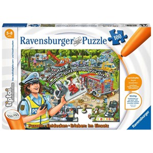 Ravensburger (00554) - "Entdecken, Erleben, im Einsatz" - 100 Teile Puzzle