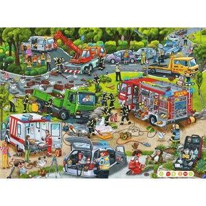 Ravensburger (00554) - "Entdecken, Erleben, im Einsatz" - 100 Teile Puzzle