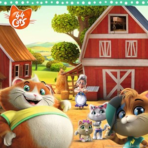 Ravensburger (05013) - "Willkommen bei den 44 Cats!" - 49 Teile Puzzle