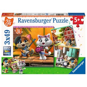 Ravensburger (05013) - "Willkommen bei den 44 Cats!" - 49 Teile Puzzle
