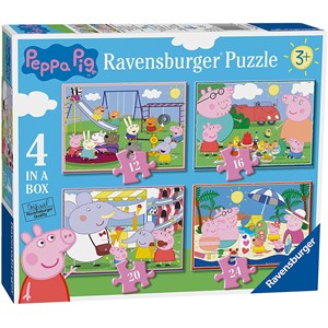 Ravensburger (6958) - "Peppa Pig" - 12 16 20 24 Teile Puzzle