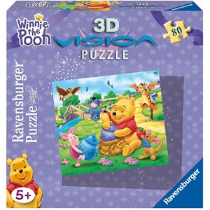 Ravensburger (09121) - "Winnie the Pooh and His Honey" - 80 Teile Puzzle