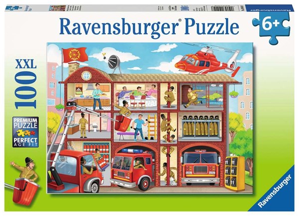 Ravensburger (10404) - "Fire Station" - 100 Teile Puzzle