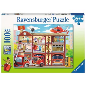 Ravensburger (10404) - "Fire Station" - 100 Teile Puzzle