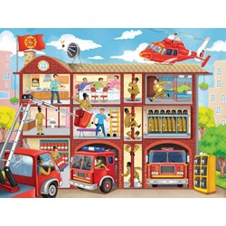 Ravensburger (10404) - "Fire Station" - 100 Teile Puzzle