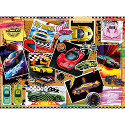 Ravensburger (12899) - "Rennwagen Pinnwand" - 100 Teile Puzzle