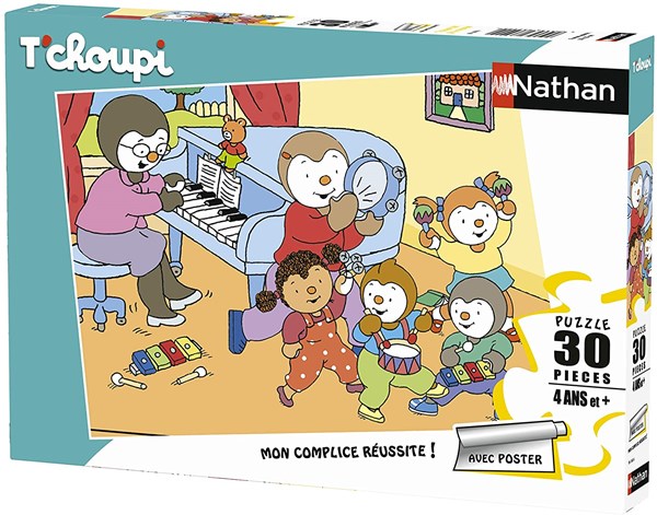 Nathan (86368) - "T'choupi" - 30 Teile Puzzle