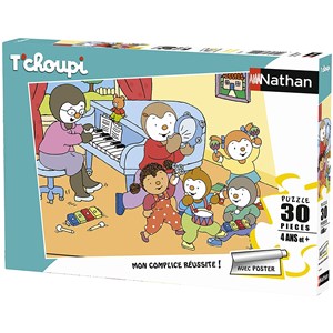 Nathan (86368) - "T'choupi" - 30 Teile Puzzle