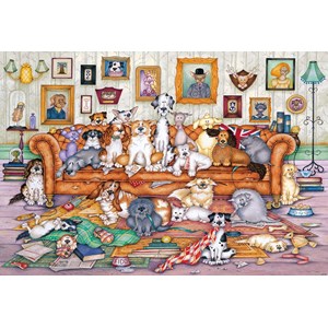 Gibsons (G3118) - Linda Jane Smith: "The Barker-Scratchits" - 500 Teile Puzzle