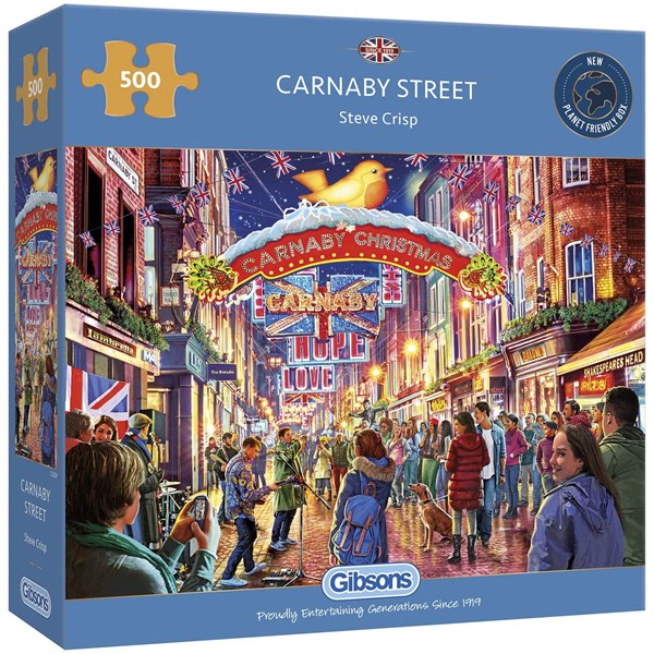 Gibsons (G3124) - Steve Crisp: "Carnaby Street" - 500 Teile Puzzle