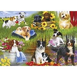 Gibsons (G3129) - "Playful Pups" - 500 Teile Puzzle
