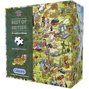Gibsons (G3431) - Hartwig Braun: "Best of British" - 500 Teile Puzzle