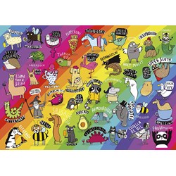 Gibsons (G3602) - Katie Abey: "Punimals" - 500 Teile Puzzle