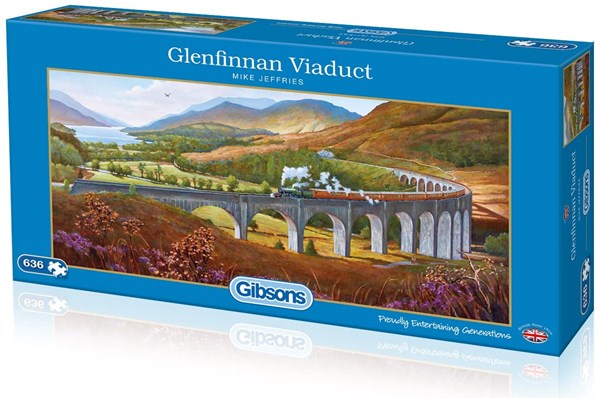 Gibsons (G4037) - Mike Jeffries: "Glenfinnan Viaduct" - 636 Teile Puzzle