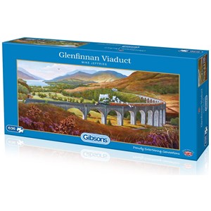 Gibsons (G4037) - Mike Jeffries: "Glenfinnan Viaduct" - 636 Teile Puzzle