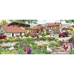Gibsons (G4048) - Richard Macneil: "Duckling Farm" - 636 Teile Puzzle