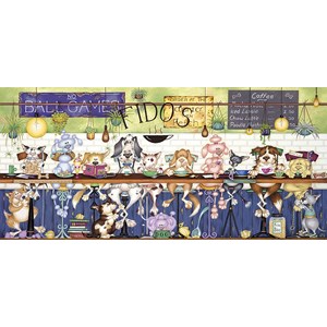 Gibsons (G4049) - Linda Jane Smith: "Fido's Coffee Bar" - 636 Teile Puzzle