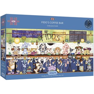 Gibsons (G4049) - Linda Jane Smith: "Fido's Coffee Bar" - 636 Teile Puzzle