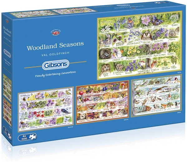 Gibsons (G5048) - "Woodland Seasons" - 500 Teile Puzzle