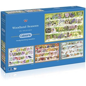 Gibsons (G5048) - "Woodland Seasons" - 500 Teile Puzzle