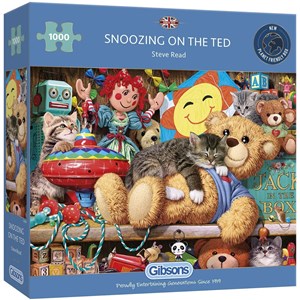 Gibsons (G6281) - Steve Read: "Kuscheln mit dem Teddy" - 1000 Teile Puzzle