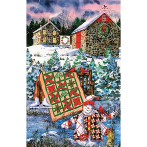 SunsOut (14634) - Diane Phalen: "Christmas Quilt" - 1000 Teile Puzzle