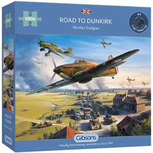 Gibsons (G6299) - Nicolas Trudgian: "Road to Dunkirk" - 1000 Teile Puzzle