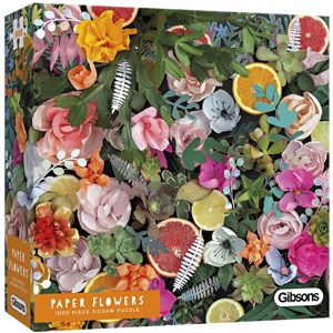 Gibsons (G6600) - Rachel Emma Waring: "Paper Flowers" - 1000 Teile Puzzle