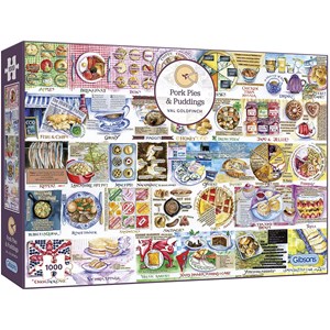 Gibsons (G7107) - Val Goldfinch: "Pork Pies & Puddings" - 1000 Teile Puzzle