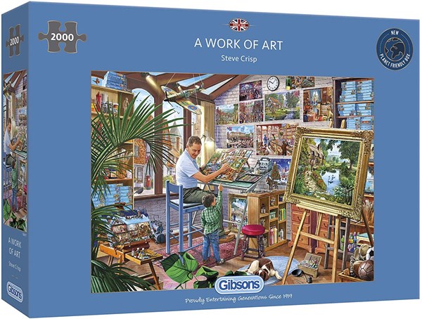 Gibsons (G8017) - Steve Crisp: "A Work of Art" - 2000 Teile Puzzle
