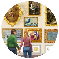 Grafika (T-00944) - "Travel around Art!" - 54000 Teile Puzzle