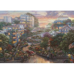 Schmidt Spiele (59497) - "San Francisco, Lombard Street" - 1000 Teile Puzzle
