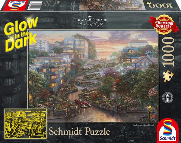 Schmidt Spiele (59497) - "San Francisco, Lombard Street" - 1000 Teile Puzzle