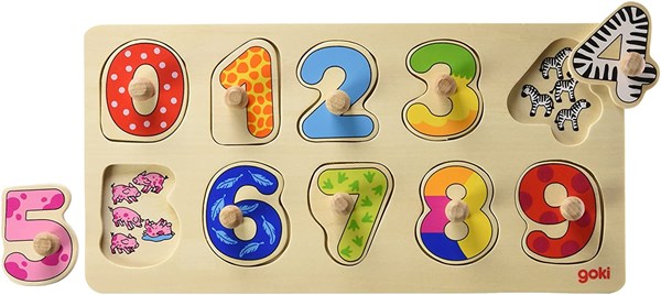 Goki (57480) - "Lerne zählen" - 10 Teile Puzzle